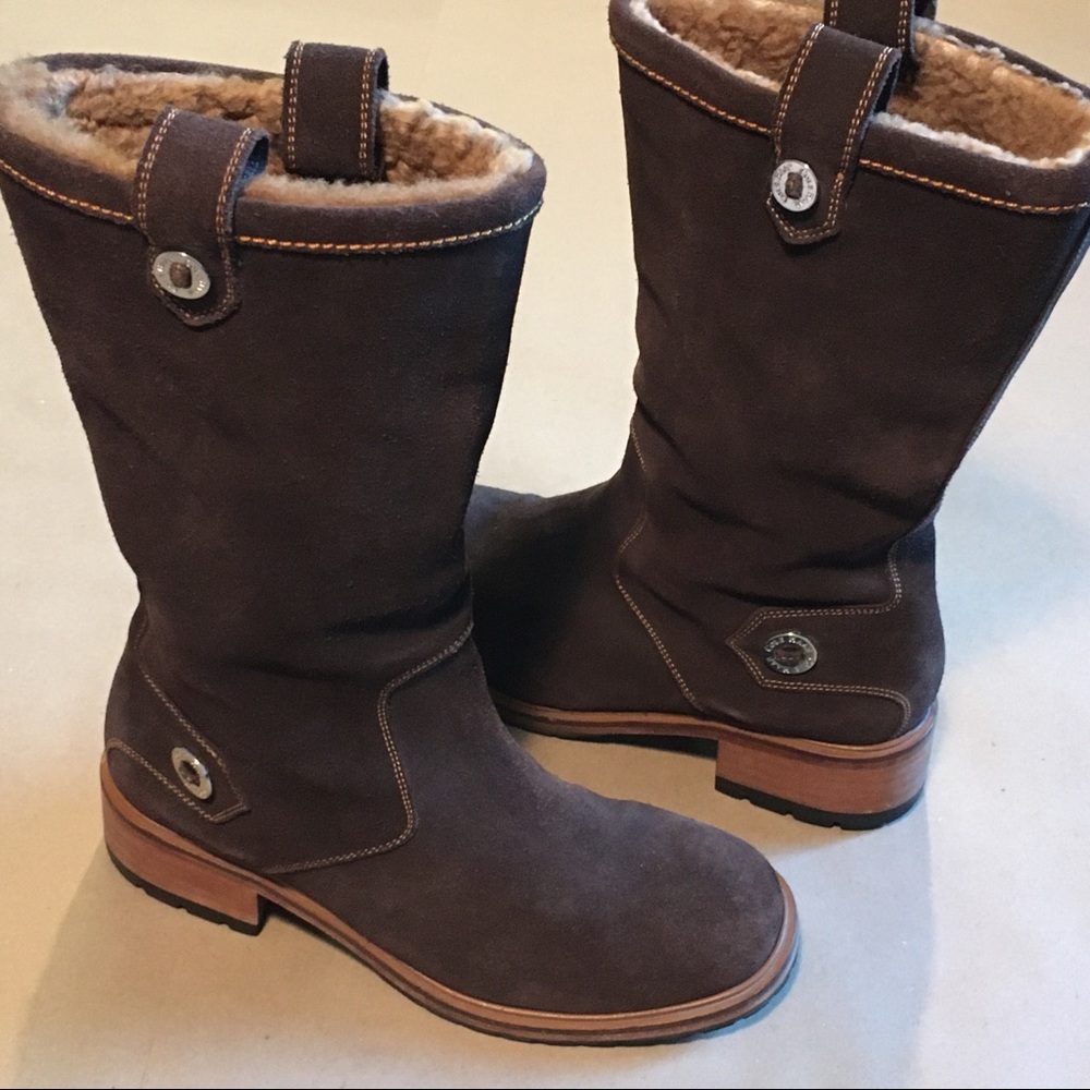✨EUC✨🏷Cole Haan: Suede Shearling-Lined Waterproof Boots